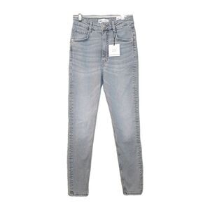 NEW Zara Sculpt Women High Waist Skinny Jeans Grey Size 4